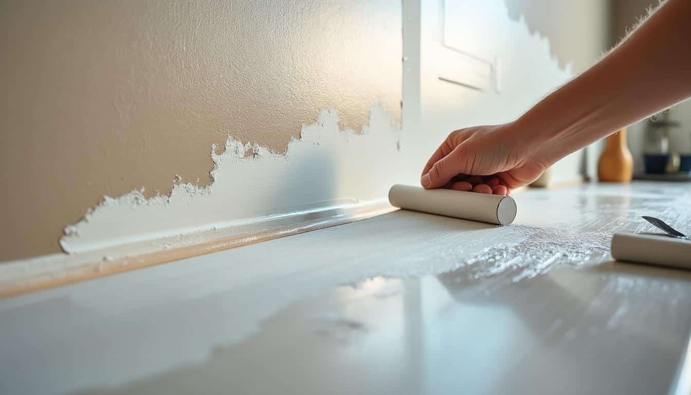 Peindre une cuisine à parois grasses avec un rouleau efficace