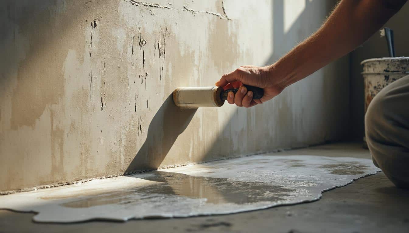 Comment utiliser un rouleau à peinture sur un mur humide