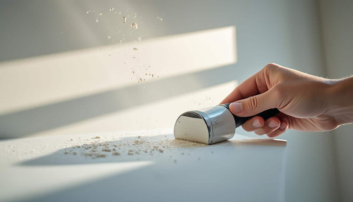 Peindre un plafond fissuré avec un rouleau adapté