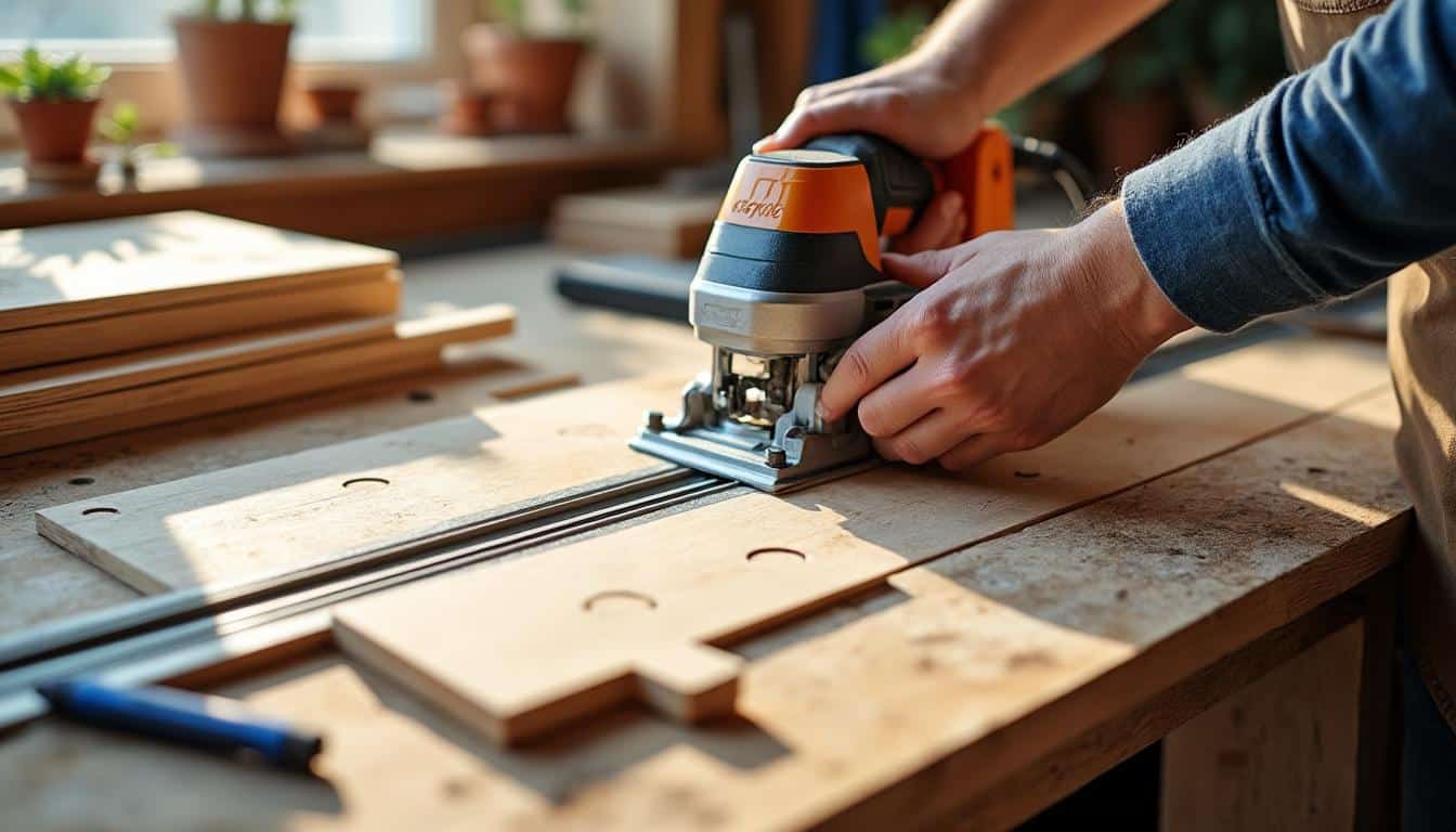 Illustration: Préparer efficacement son espace et son matériau avant d’utiliser une scie sauteuse