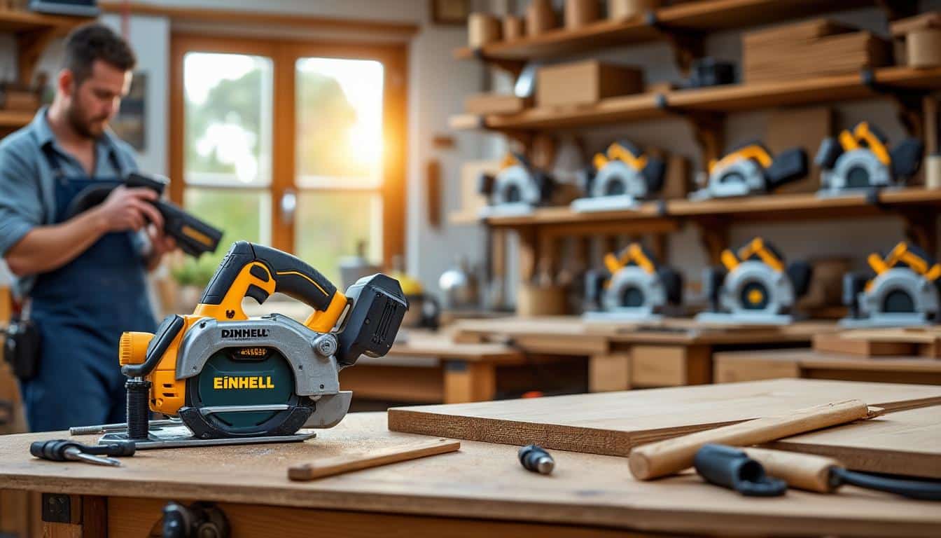 Illustration: Découvrir la scie à onglet Einhell : usages et modèles phares