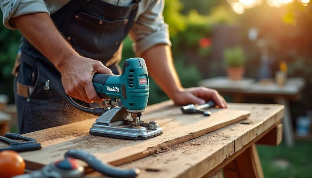 Scie multifonction Makita : outil polyvalent pour découpe et ponçage