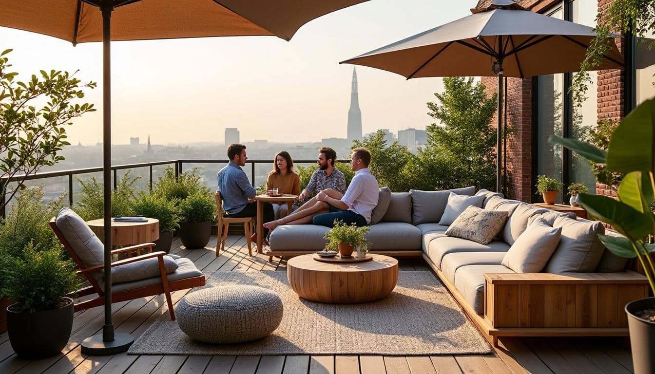 Illustration: Qu’est-ce qu’une terrasse aménagée sur une toiture plate ?