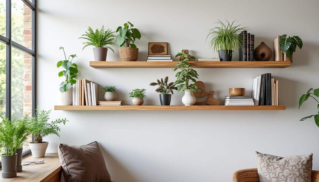 Illustration: Comprendre l’utilité et les caractéristiques d’une étagère sur mur en placoplâtre