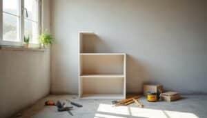 Étagère sur mur en placoplâtre : guide pour une fixation solide