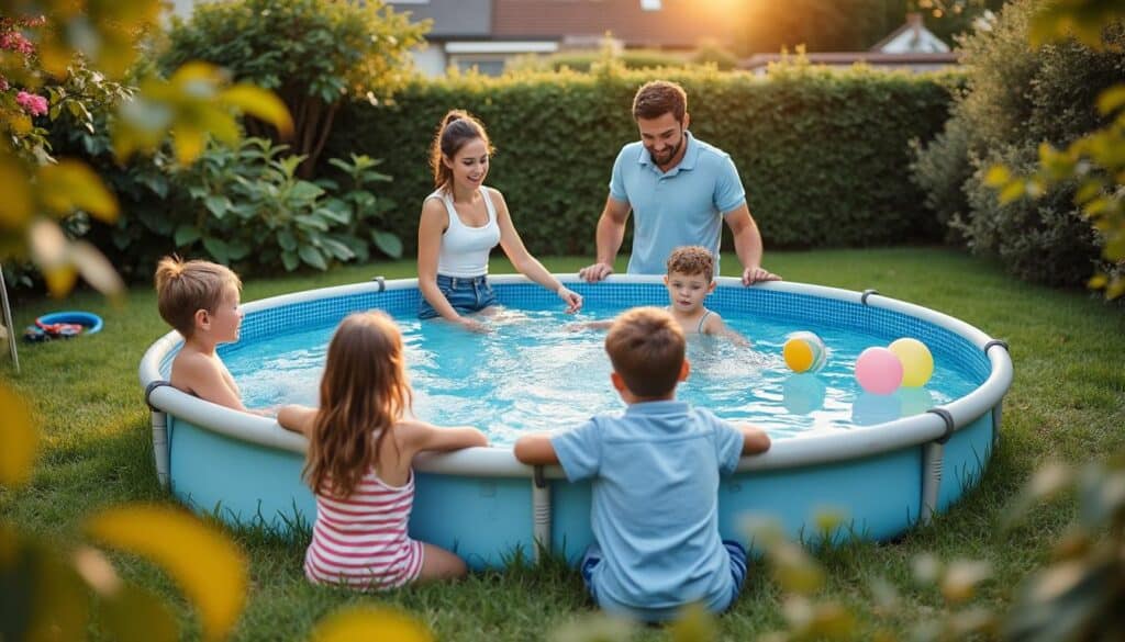 Piscine hors sol à hauteur 1m50 : confort et installation facile