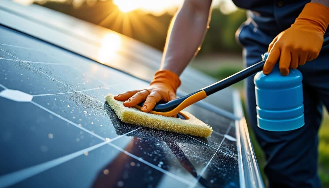 Illustration: Pourquoi le nettoyage régulier est-il essentiel pour vos panneaux photovoltaïques ?
