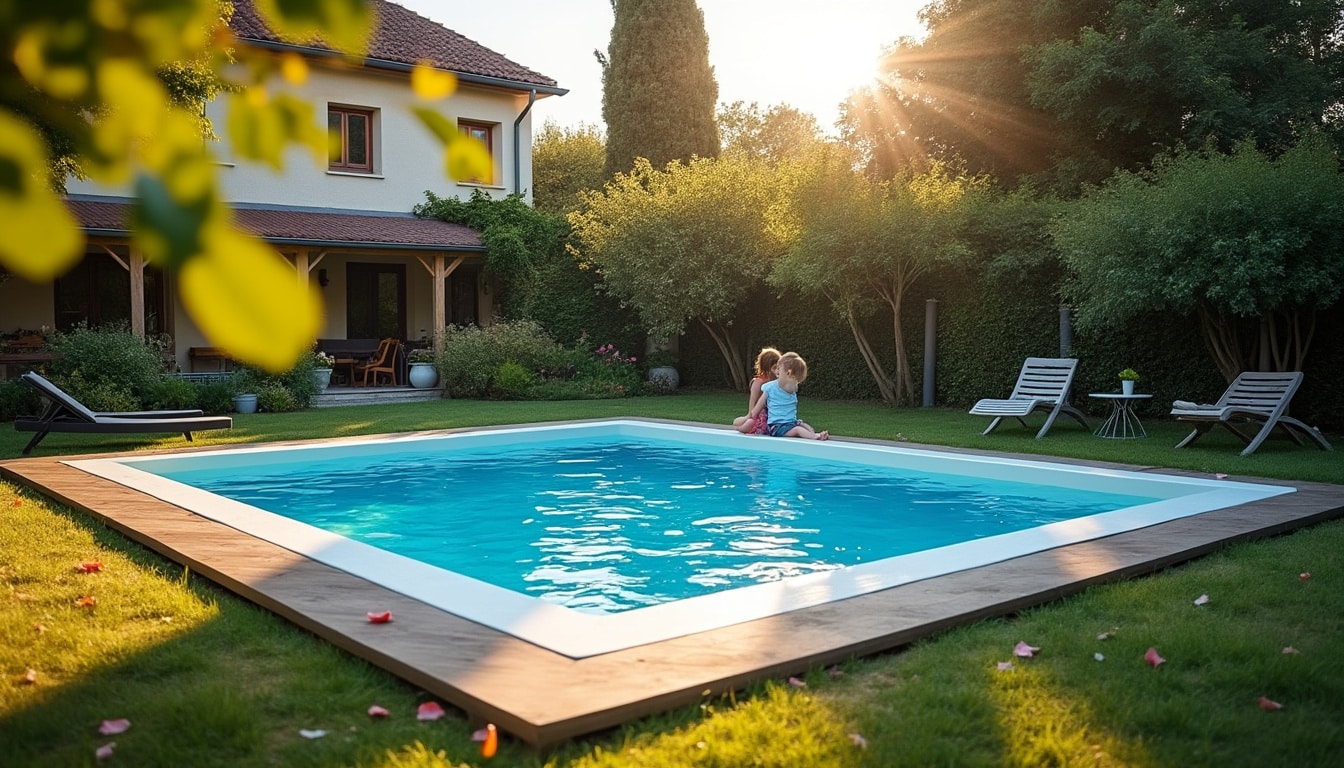 Illustration: Comprendre la piscine hors sol à forme carrée : définition et spécificités