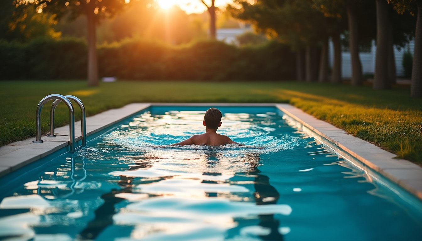 Illustration: Comprendre ce qu’est un couloir de nage dans une piscine hors sol