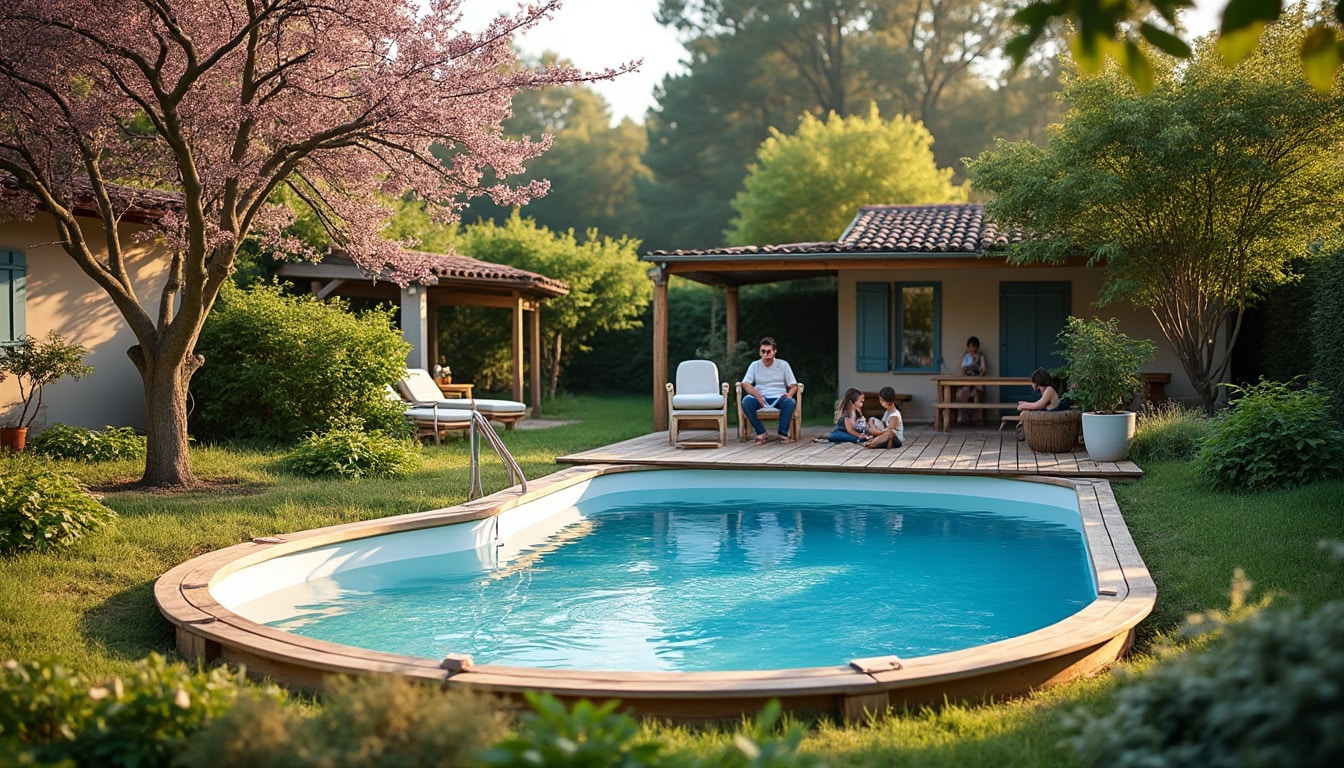 Illustration: Comprendre les défis d’une piscine hors sol sur un terrain en pente