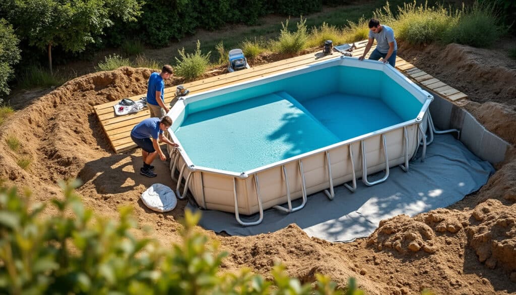 Piscine hors sol sur terrain en pente : guide d'installation sécurisé