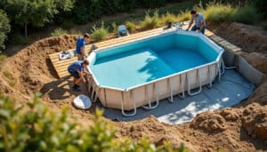 Piscine hors sol sur terrain en pente : guide d'installation sécurisé