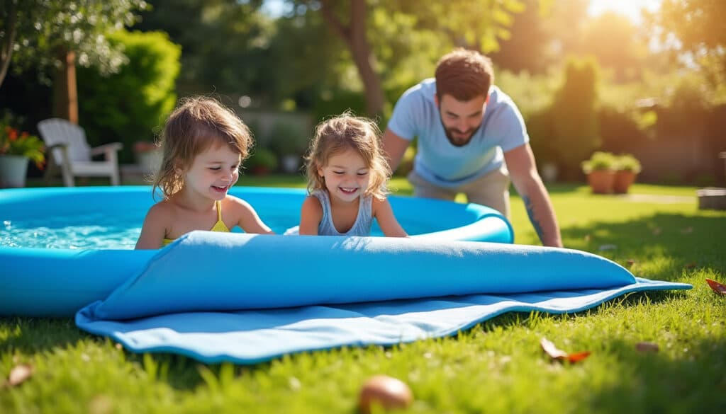Tapis de sol pour piscine épais : protection et confort garantis