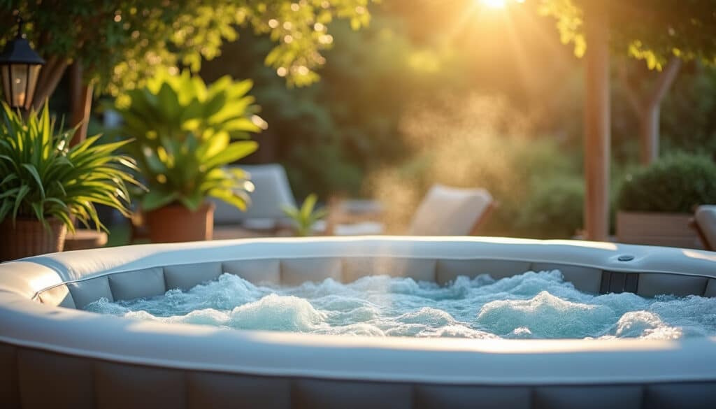 Image mise en avant pour Spa détente à la maison : avantages d’une version gonflable