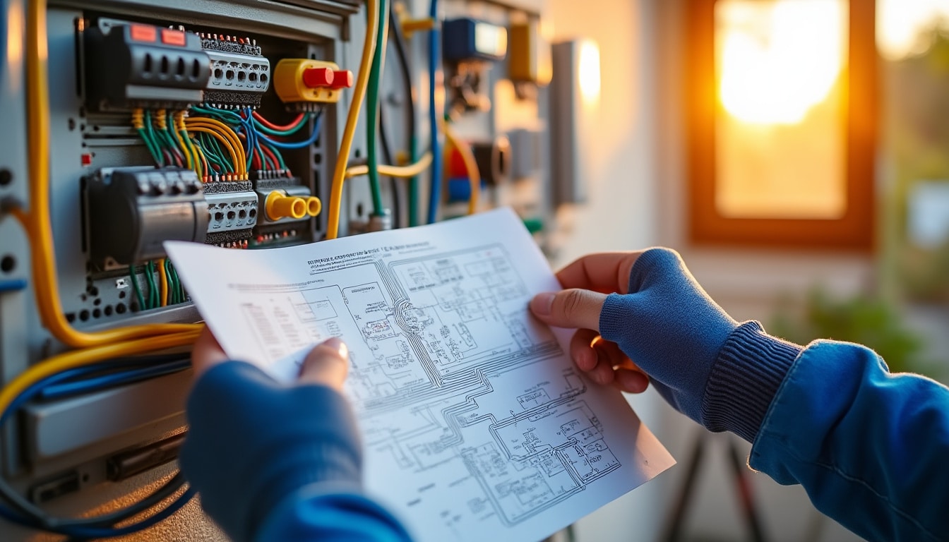 Illustration: Pourquoi un schéma clair du tableau électrique est indispensable dans une maison ?